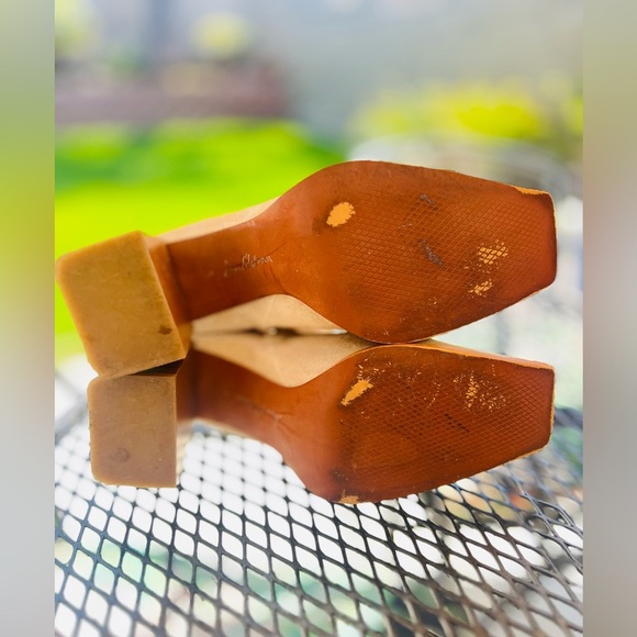 Sam Edelman Ivette Sesame Suede Block Heel Booties I3314L2250 size 9 - Picture 6 of 12